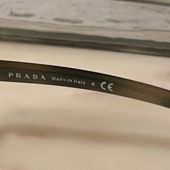 PRADA Matte Black/Silver Eyeglasses Frames - Picture 7 of 11